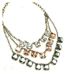 Chloe and Isabel 3 tier multi stone necklace